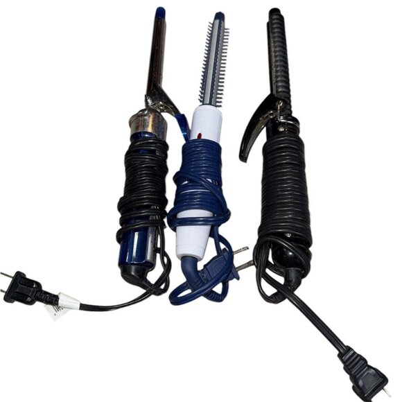 Remington, Helen of Troy, Conair Brush 1/2' Curly Iron Lot of 3 Tested - Picture 1 of 7